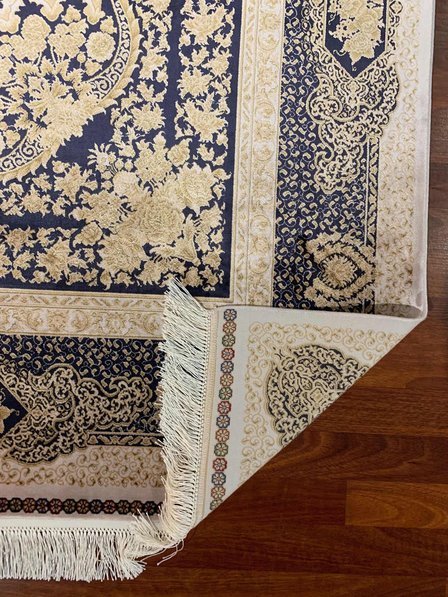 Gold Silk Rug 7x10, Luxury Living Room Rug, Turkish Silk Carpet, Palace Silk Rug, Large Rug