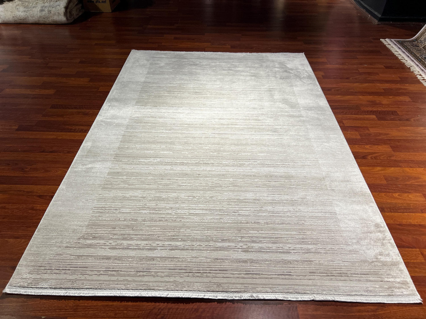 5x8 ft Gray Modern Area Rug Minimalist Living Room Carpet Neutral Contemporary Home Decor Soft Texture