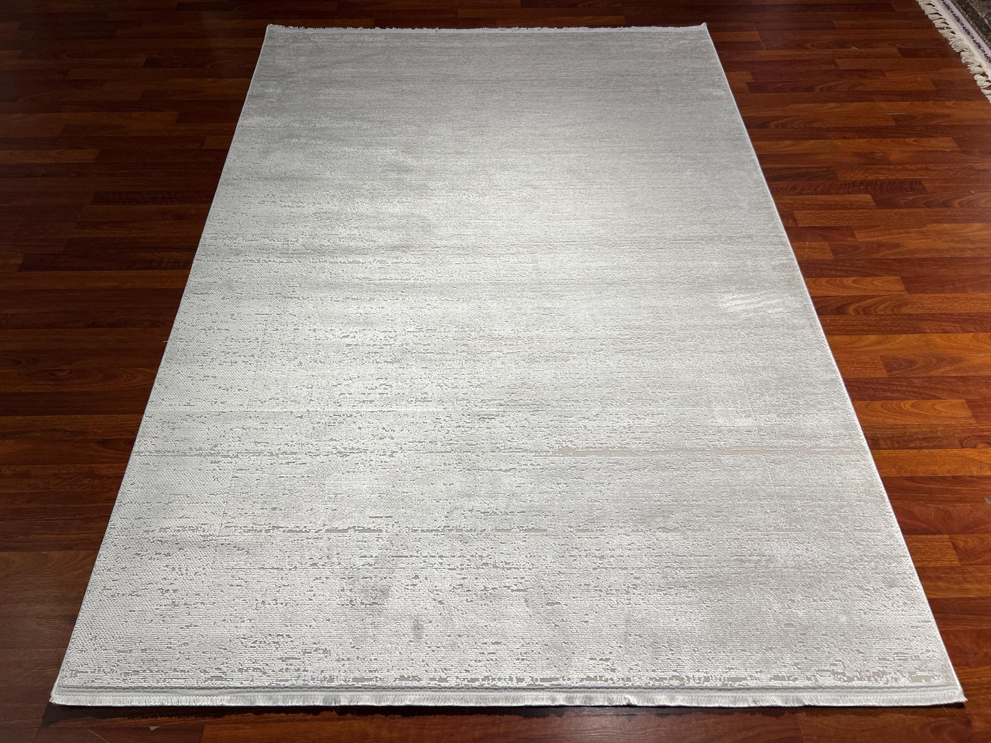 5x8 ft Minimalist Gray Modern Rug Contemporary Acrylic Viscose Area Rug Elegant Living Room Decor