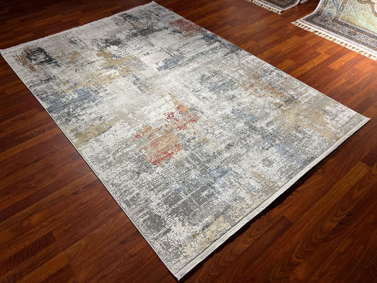 5x8 ft Multicolor Abstract Modern Area Rug Contemporary Living Room Carpet Artistic Neutral Home Decor