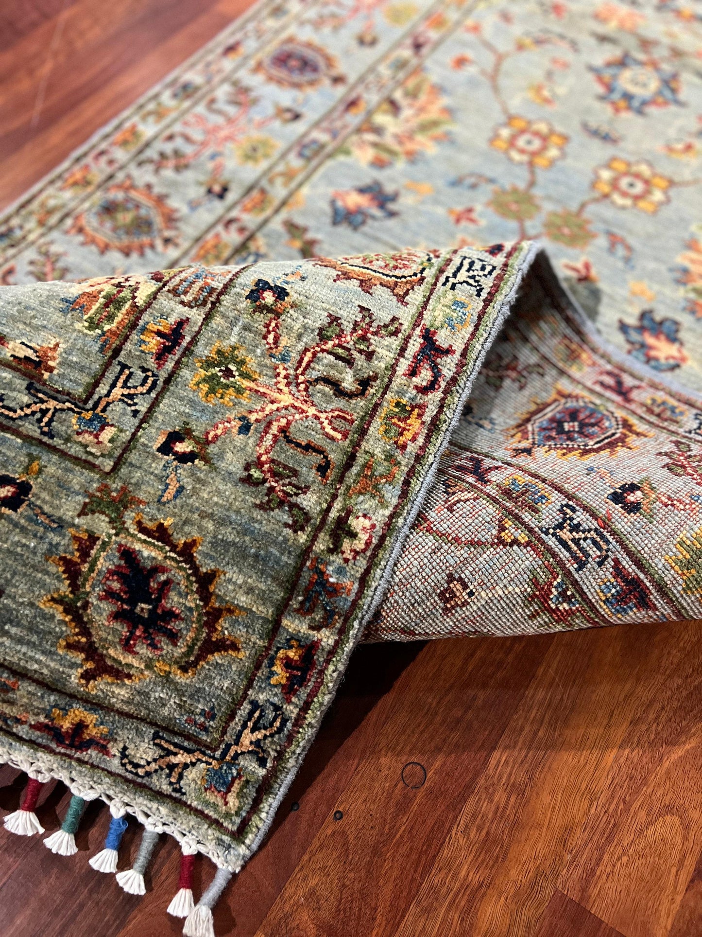 3x10 Oushak Runner Rug, Turkish Wool Rug, Ethnic Hallway Rug, Luxury Home Decor