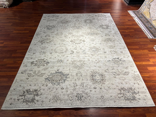 Gray Classic Rug 7x10, Vintage Style Area Rug, Living Room Carpet, Neutral Large Rug, Home Decor