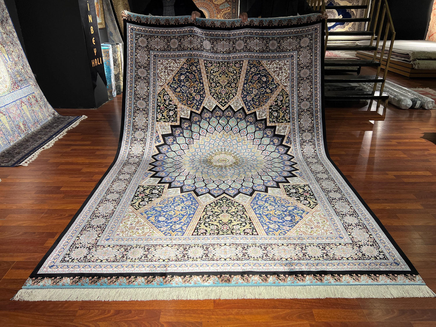 7x10 Silk Rug, Turkish Silk Carpet, Palace Silk Rug, Luxury Living Room Rug, Oriental Silk Rug