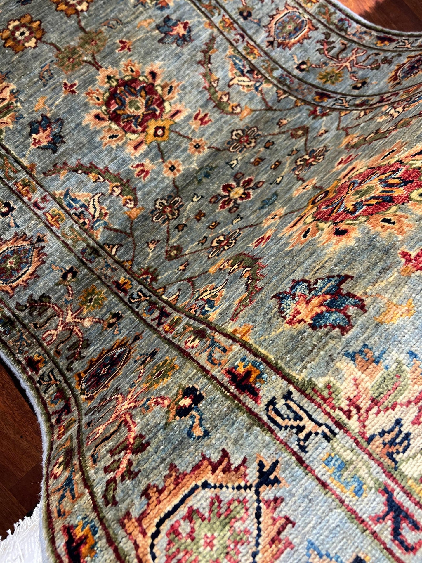 3x10 Oushak Runner Rug, Turkish Wool Rug, Ethnic Hallway Rug, Luxury Home Decor