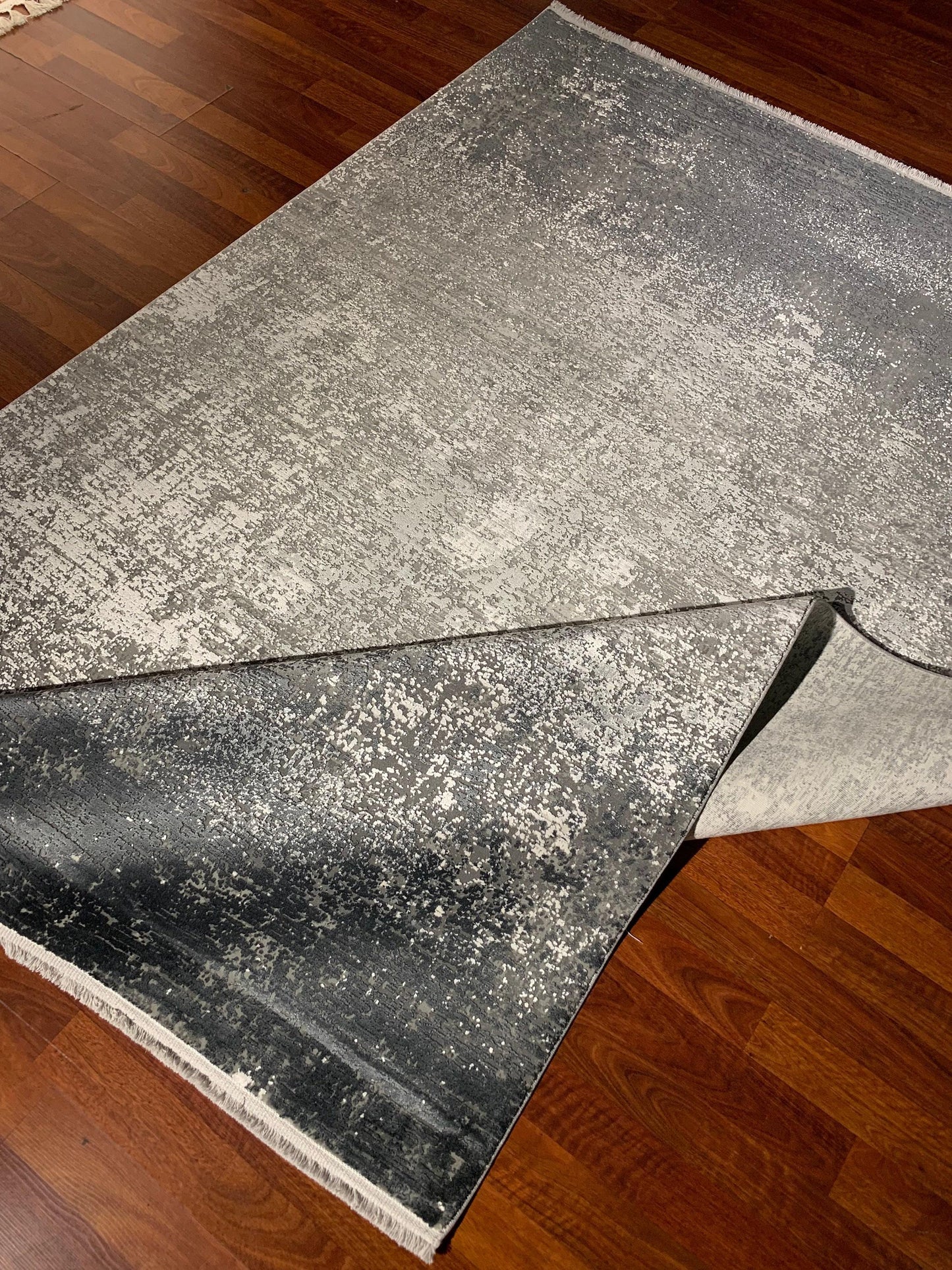 5x8 Modern Rug, Gray Minimal Texture, Turkish Area Rug, Office Living Room Decor