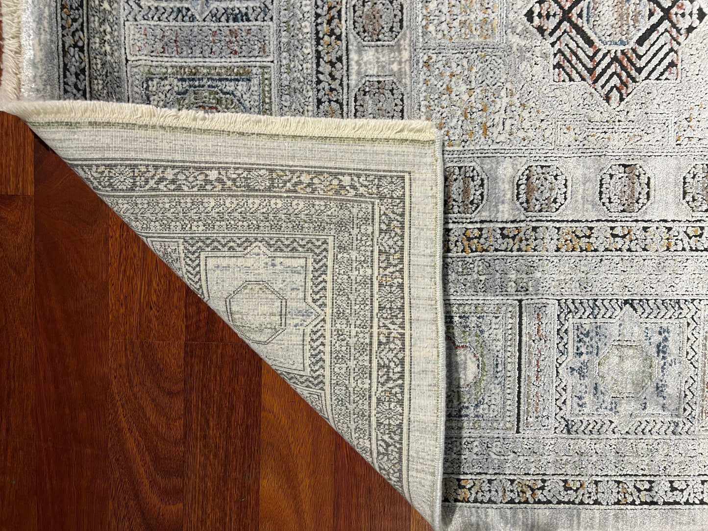 5x8 Area Rug, Turkish Area Rug 5x8, Beige Gray Rug, Modern Geometric Rug