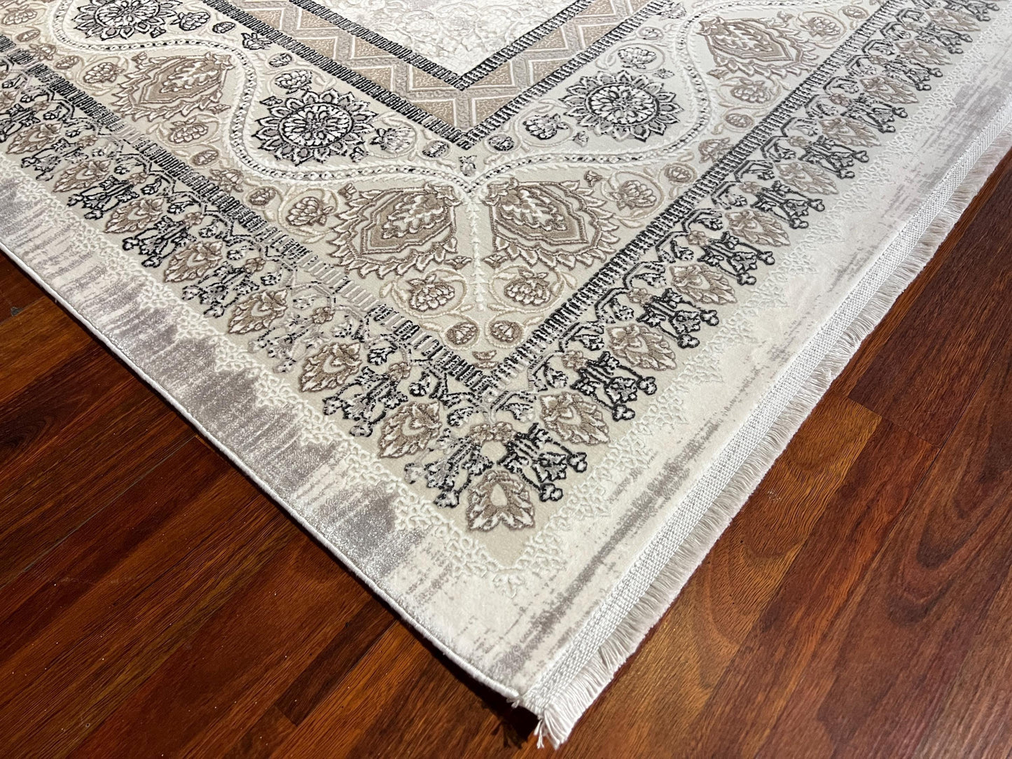 10x13 Oversized Classic Rug, Neutral Living Room Carpet, Luxury Turkish Area Rug