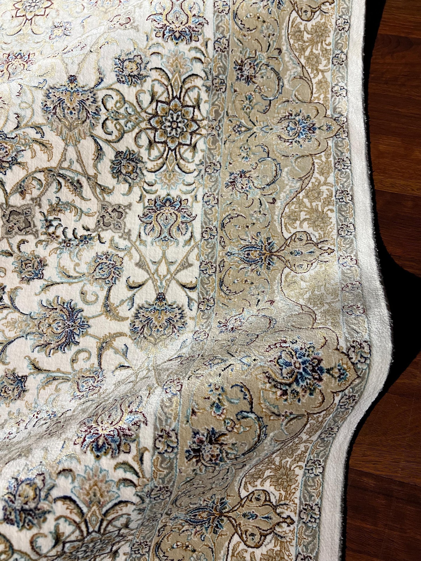 Gold Medallion Silk Rug, 4x6 Area Rug, Living Room Rug, Classic Luxury Rug, Turkish Decor Rug, Elegant Medallion Rug
