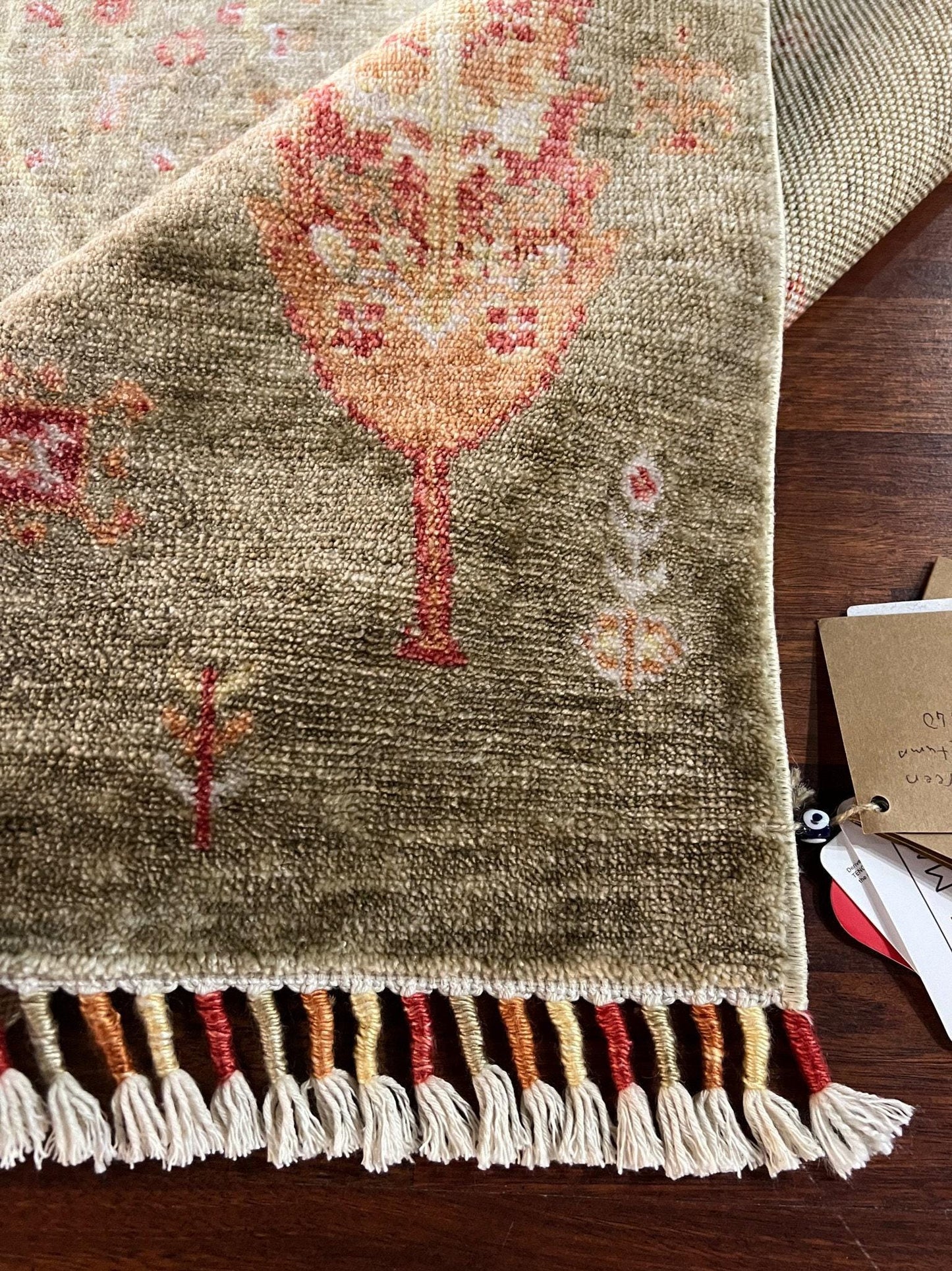 Burgundy Silk Rug, 3x5 Area Rug, Medallion Silk Rug, Turkish Rug
