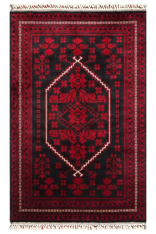 NOSTALJI 956 BLUE Afgan / Yağcıbedir Desenli El Emeği ile Özel Tezgahlarda Üretilen Tensel Uşak Halısı